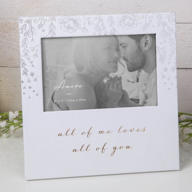 6" x 4" - AMORE BY JULIANA® Photo Frame - Loves All Of You product image