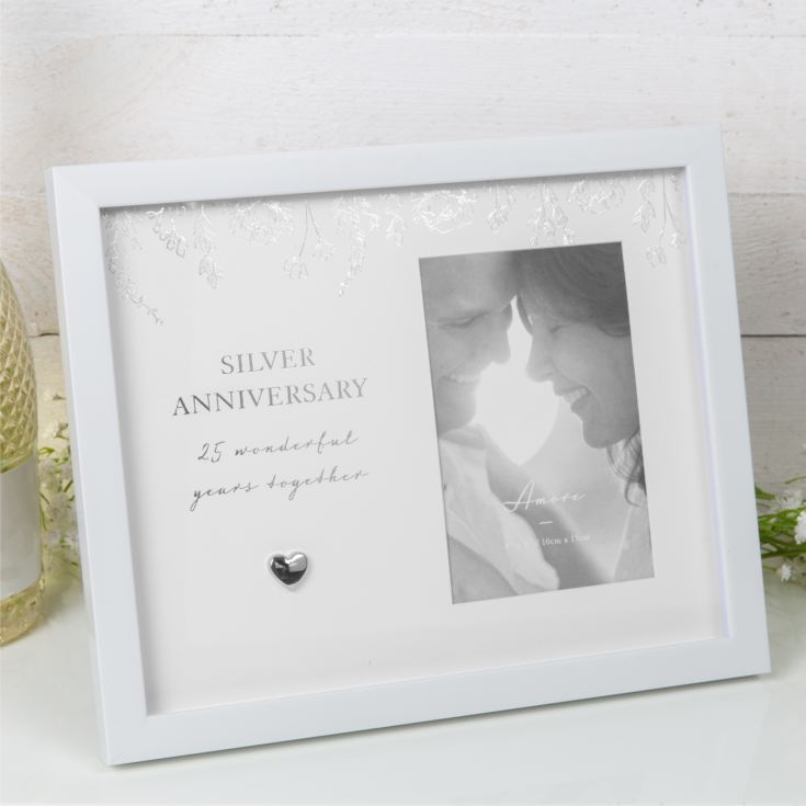 Amore Silver Anniversary Frame 4" x 6" product image
