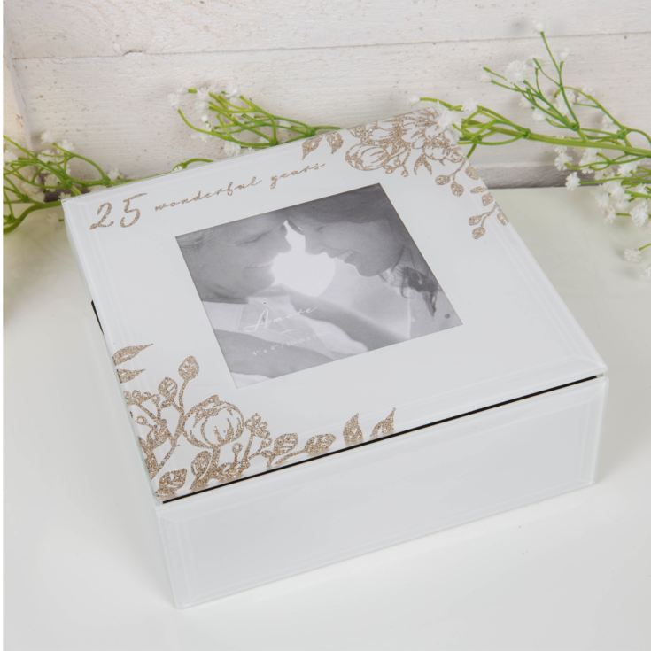 Amore 25 Wonderful Years Glass Trinket Box product image