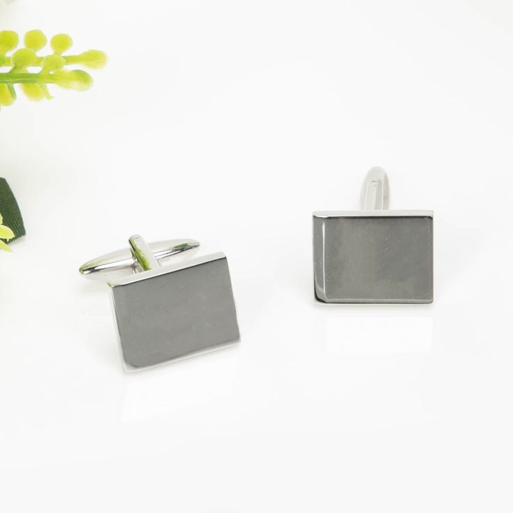 AMORE BY JULIANA® Engravable Rectangular Cufflinks product image