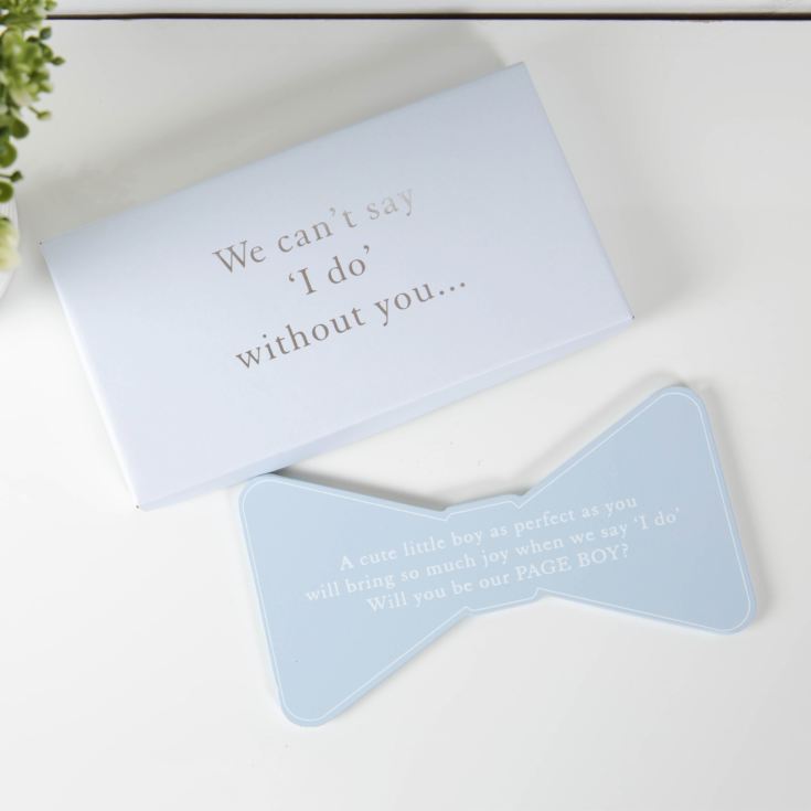 Amore Bow Tie Plaque "Will You Be Page Boy?" product image