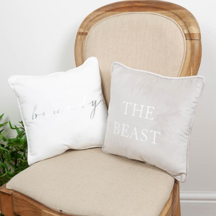 Amore Cushions Set of 2  ''Beauty'' & ''The Beast'' product image