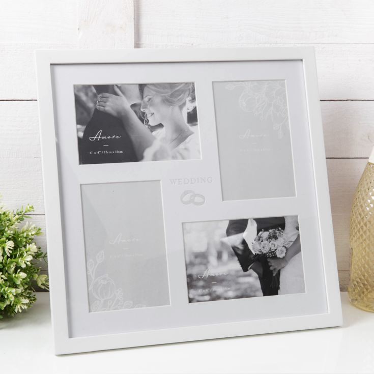 Amore Large Multi Aperture Photo Frame - Wedding product image