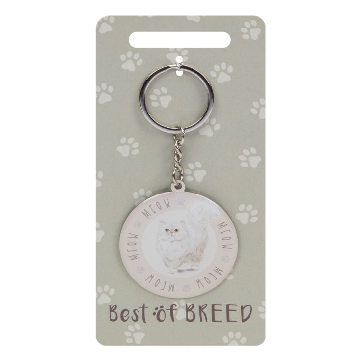 Best Of Breed Keyring - White Persian Cat product image