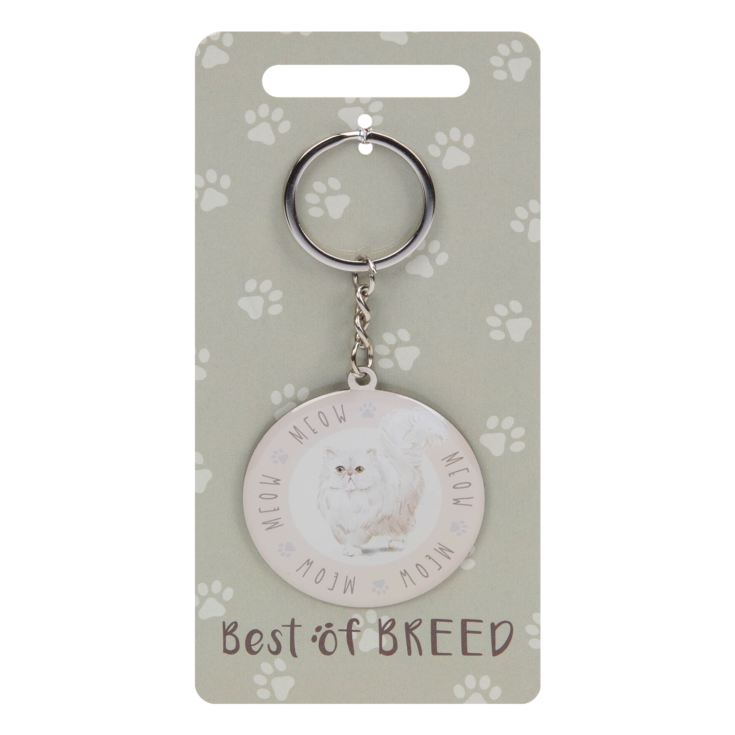 Best of Breed Keyring - White Cat product image