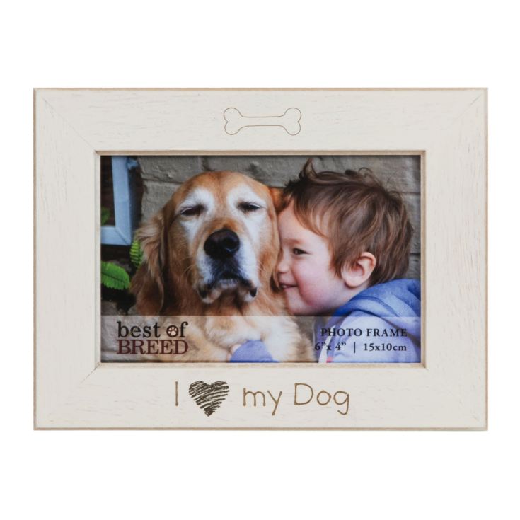 Best of Breed Ivory Photo Frame 'I Love My Dog' 6" x 4" product image