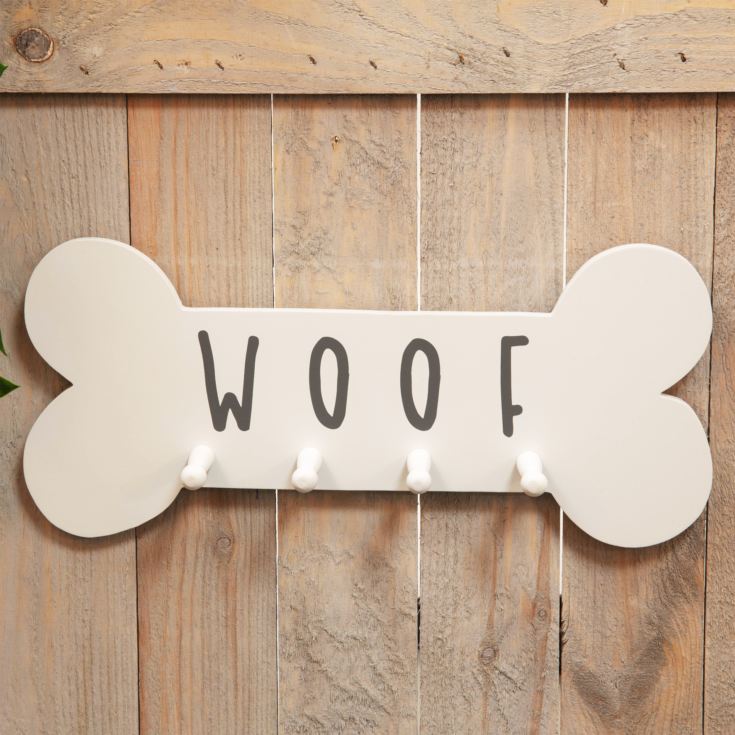 Best of Breed Wooden Hanging Dog Lead Hook Woof product image