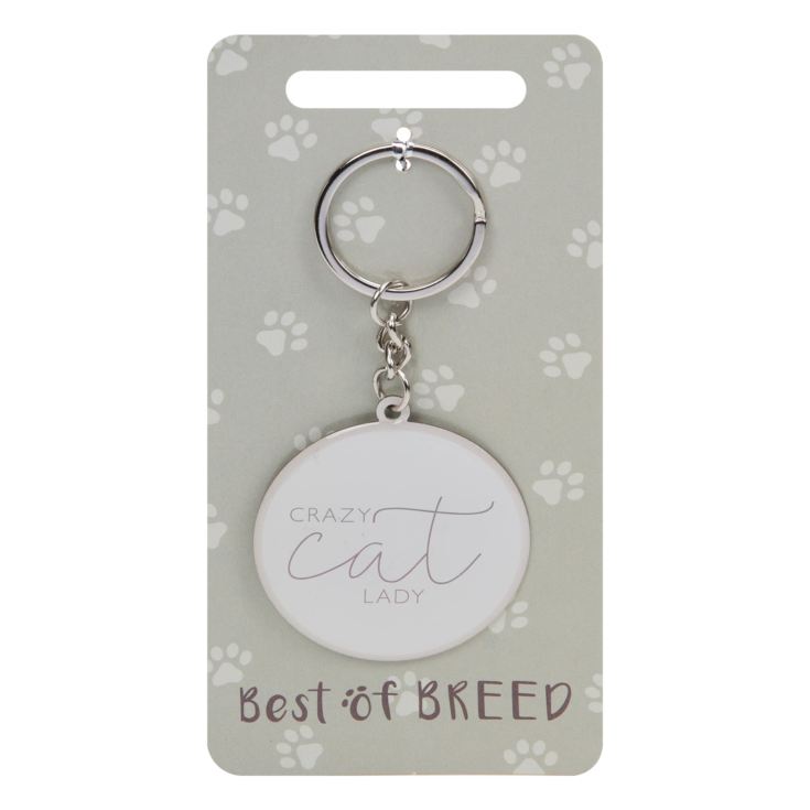 Best Of Breed Keyring - Crazy Cat Lady product image