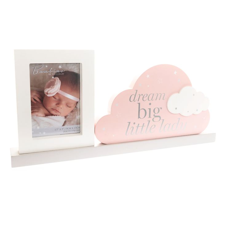 Bambino Mantel Plaque Frame "Dream Big Little Lady" 30cm product image