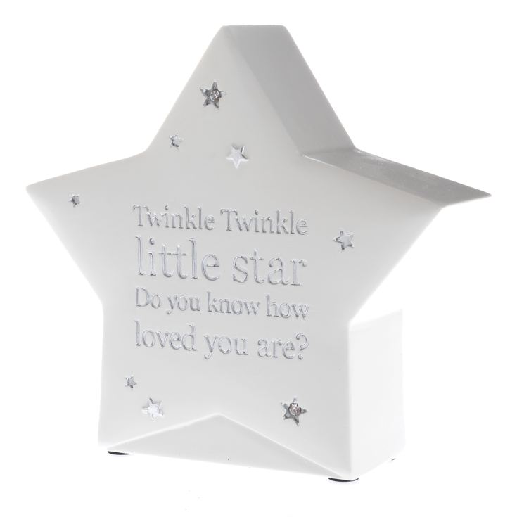 Bambino Star Shaped Resin Money Box "Twinkle Twinkle" 15cm product image