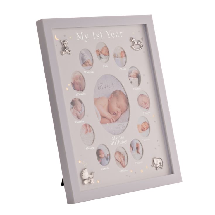Bambino Multi Aperture First Year Frame with Silver Icons product image