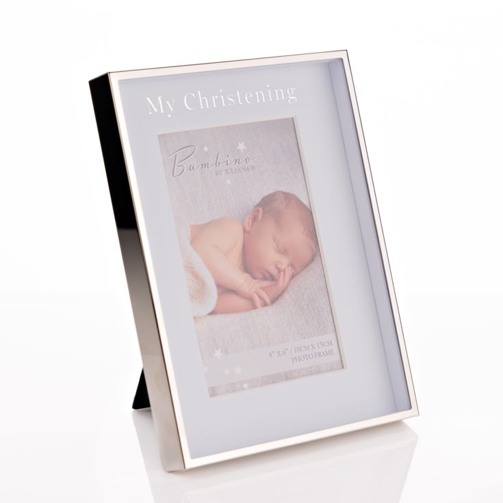 Bambino Photo Frame "Christening Day" Blue 4" x 6" product image