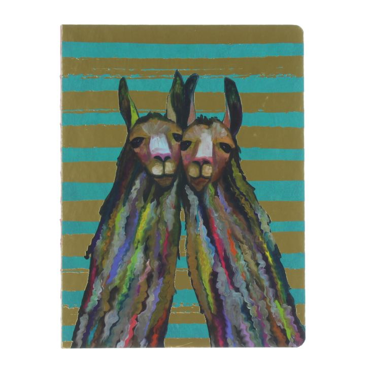 Studio Oh! Coptic Bound A5 Journal - Llama Twins product image