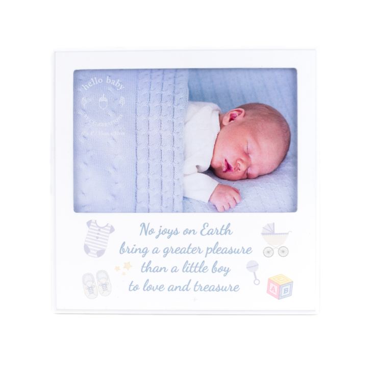 Hello Baby MDF Verse Frame 6" x 4" Baby Boy product image