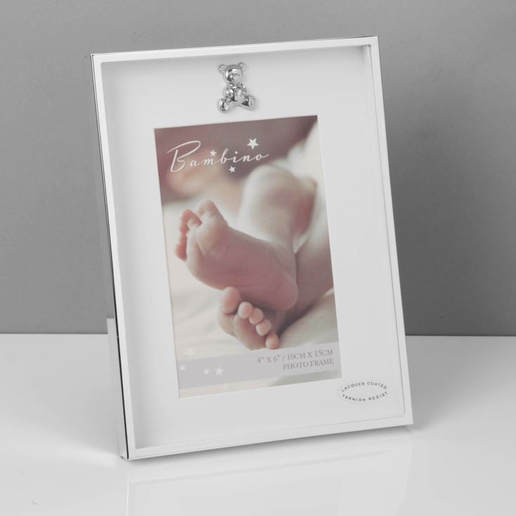 4" x 6" - Bambino Thin Silver Plated Photo Frame product image