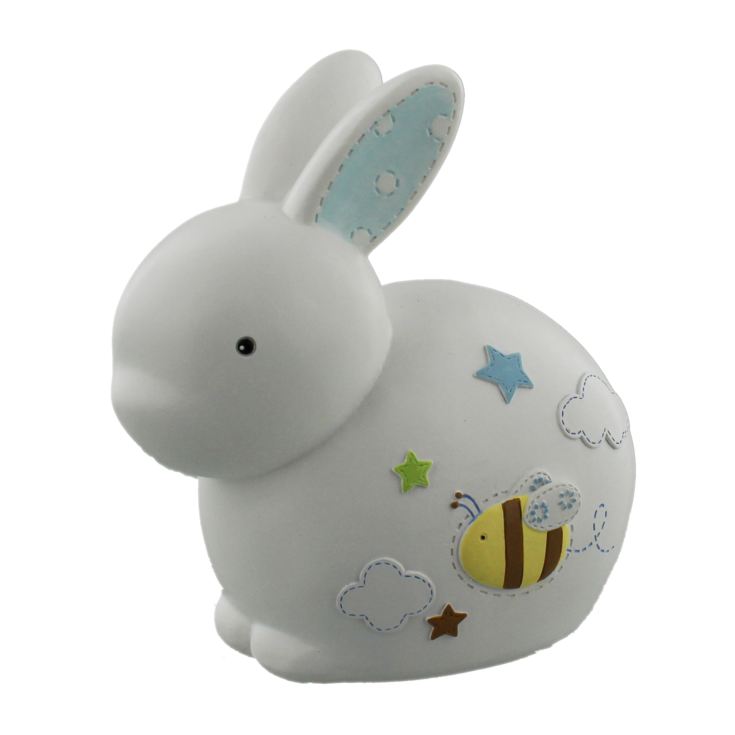 'Petit Cheri' Collection Resin Money Box Blue Rabbit product image