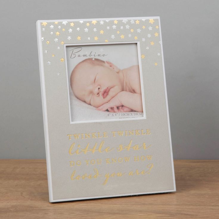 4" x 4" - Bambino Paperwrap Photo Frame - Twinkle Twinkle product image