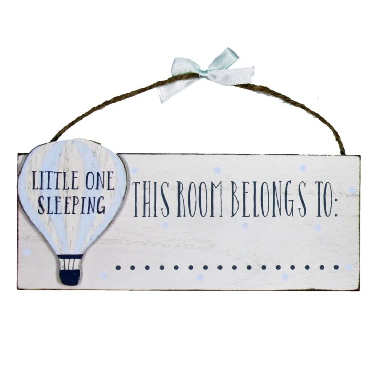 'Petit Cheri' Plaque - 'This Room Belongs To...' Blue product image