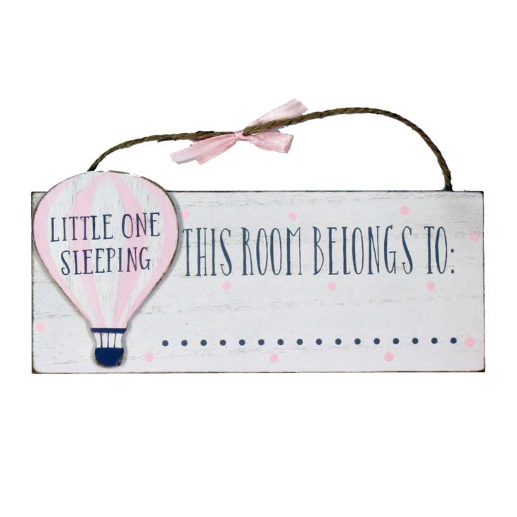 Petit Cheri Pink 'This Room Belongs To' Plaque product image