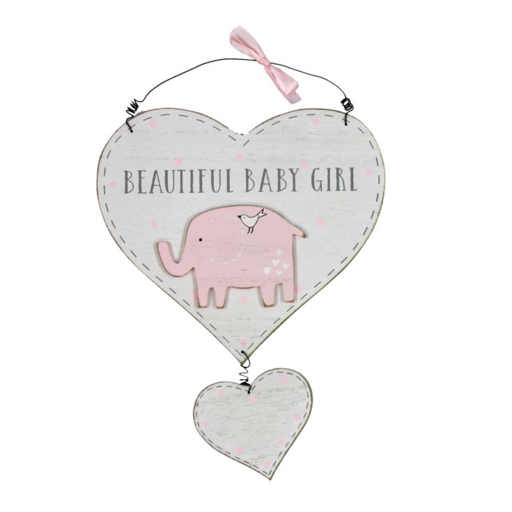 'Petit Cheri' Heart Plaque - Beautiful Baby Girl product image