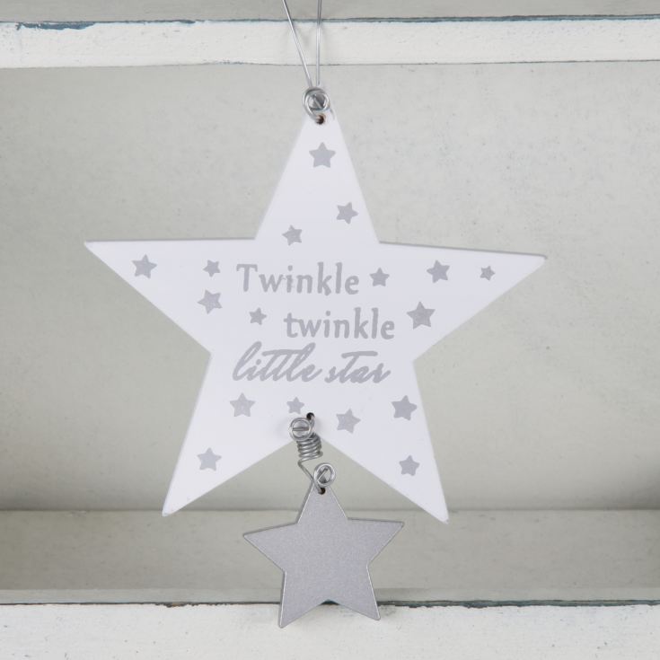 Twinkle Twinkle Little Star Baby Hanging Plaque product image
