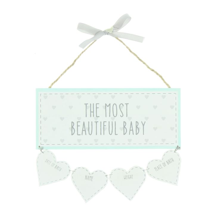 'Petit Cheri' Personalised Plaque "Beautiful Baby" product image
