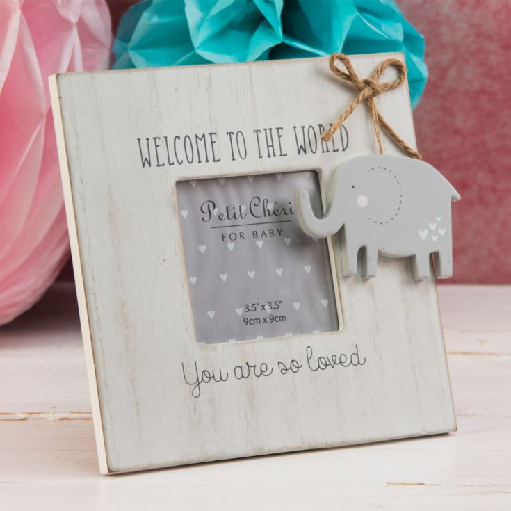 'Petit Cheri' Frame Welcome To The World  3.5" x 3.5" product image