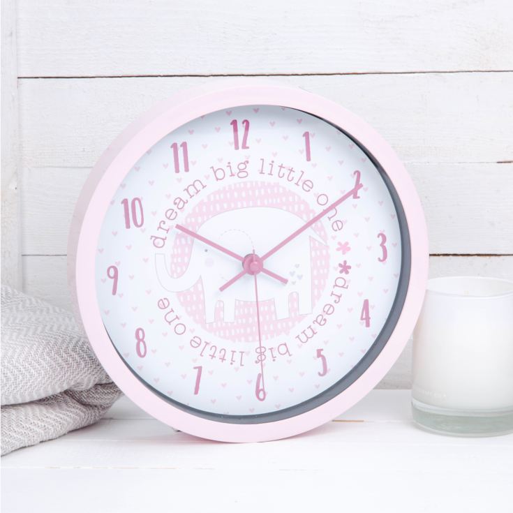 Petit Cheri Dream Big Little One Wall Clock - Pink product image