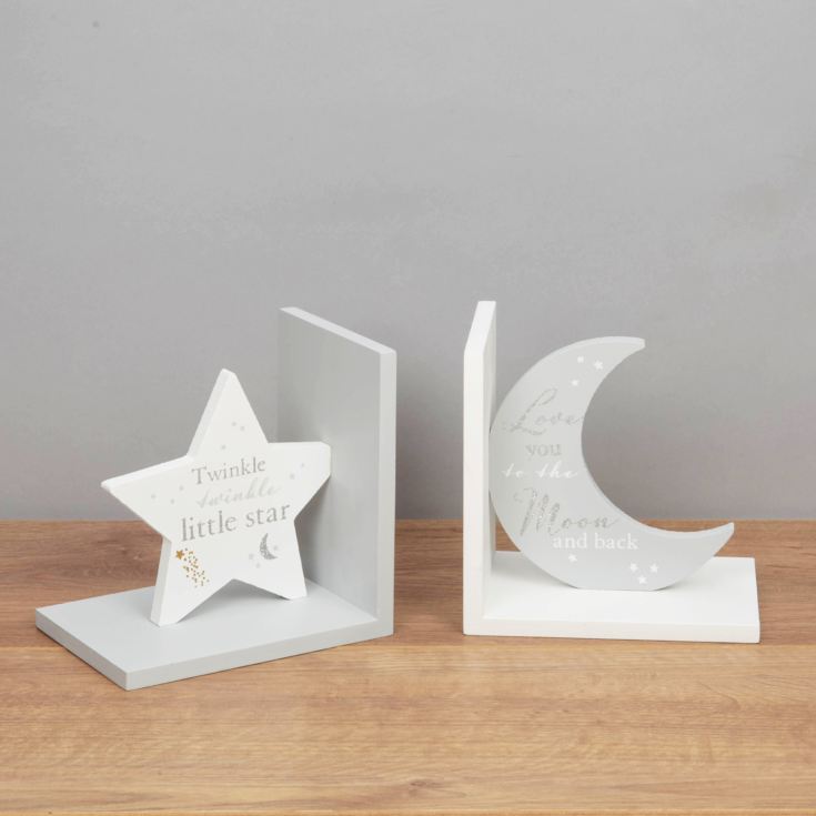 Bambino Bookends Star & Moon - Love You product image