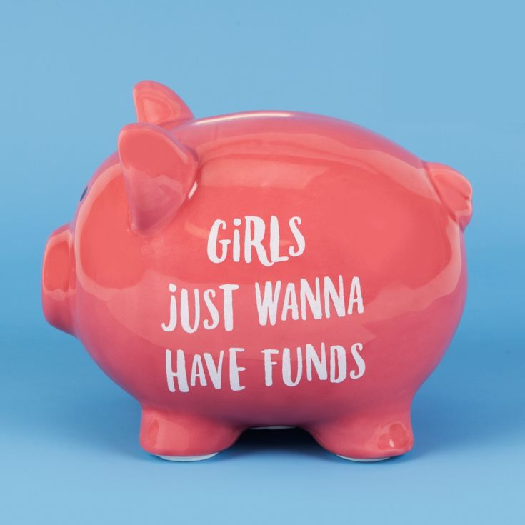 'Pennies & Dreams' Ceramic Piggy Bank - Girls Wanna Have Fun product image