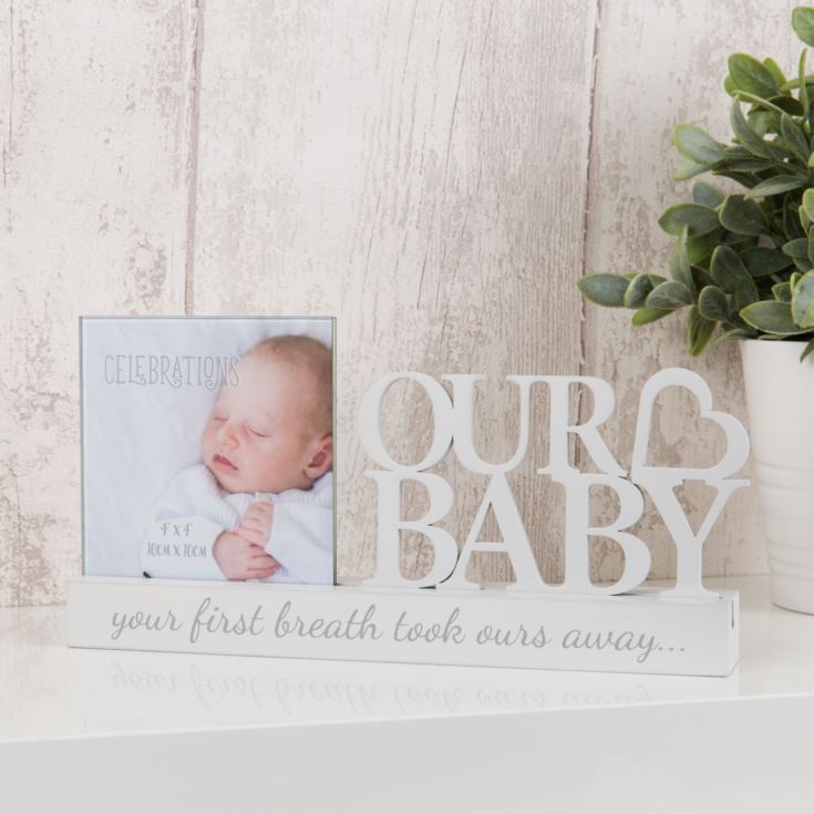 Celebration Photo Frame - 4" x 4" - Our Baby product image