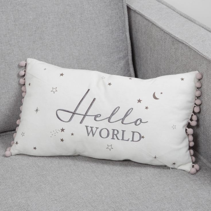 Bambino Linen Cushion Hello World product image