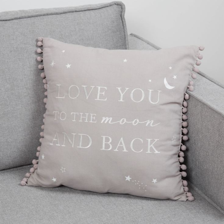 Linen Square Cushion Love You To The Moon & Back *(12/10)* product image