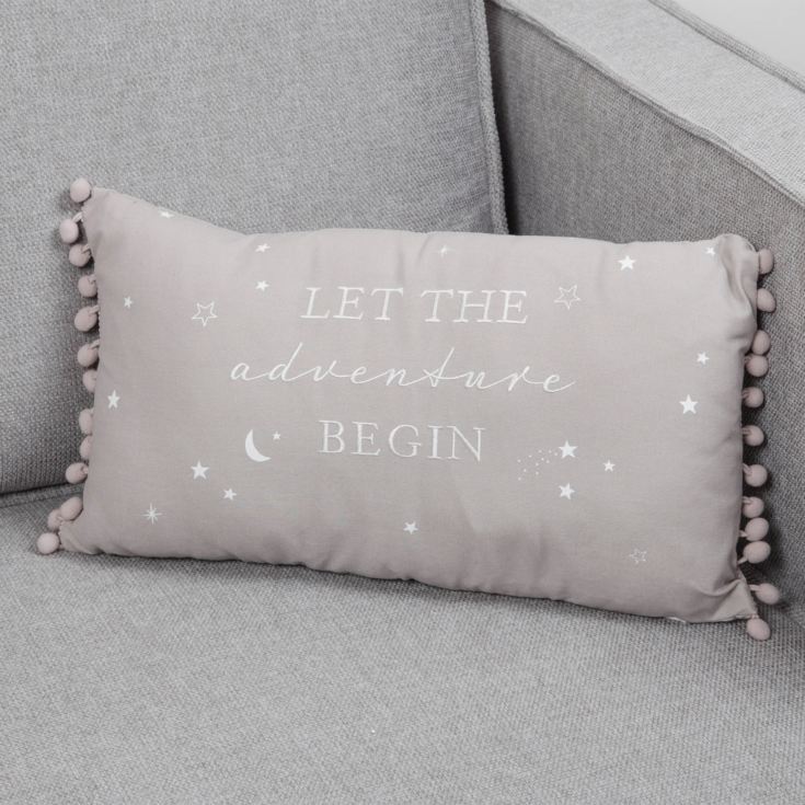 Bambino Linen Cushion Let The Adventure Begin product image