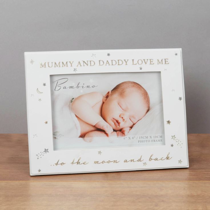 Bambino Mummy & Daddy Love Me To The Moon & Back 6" x 4" product image