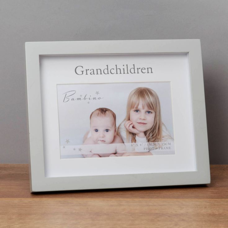 Bambino Grandchildren Frame 6" x 4" in Lidded Gift Box product image