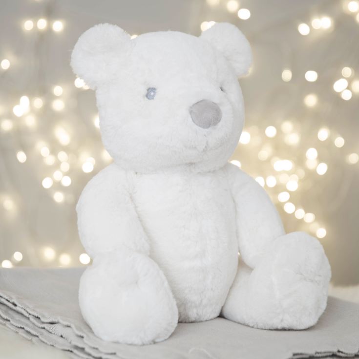 Bambino White Plush Bear Large 31cm product image