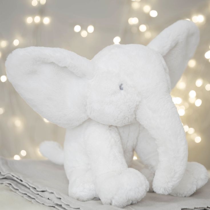 Bambino White Plush Elephant Large 31cm product image