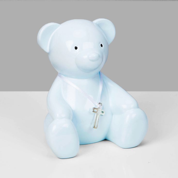 Bambino Blue Teddy Bear Money Box product image