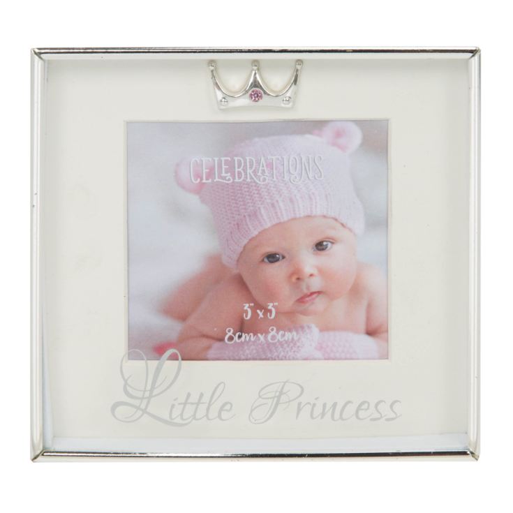 Silverplated Box Frame 3" x 3" - Little Princess product image