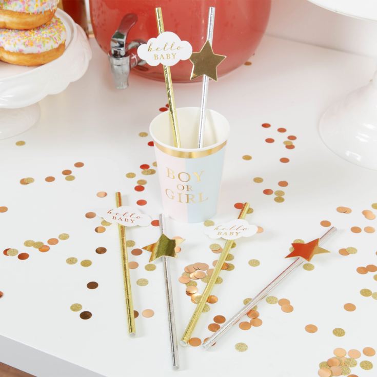 Bambino Baby Shower Paper Straws - Hello Baby product image