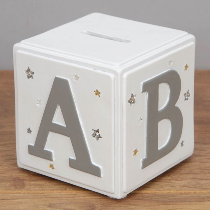 Bambino White & Grey Money Box - ABC product image