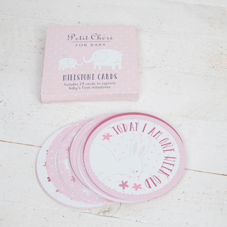 Petit Cheri Milestone Cards - Pink product image