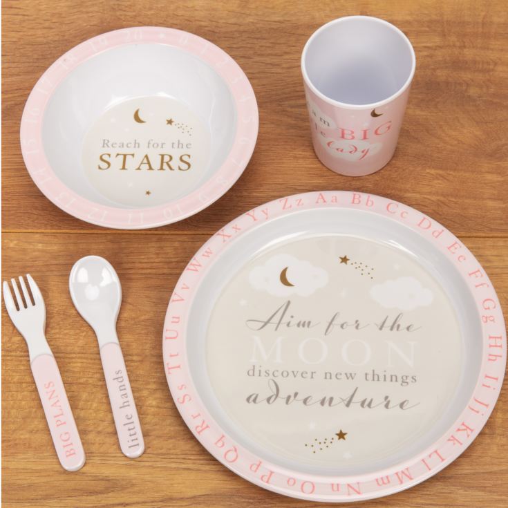 Bambino 5 Piece Melamine Set Pink product image