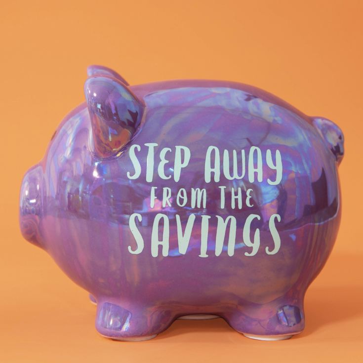 ''Pennies & Dreams'' Ceramic Pig Money Bank - Step Away product image