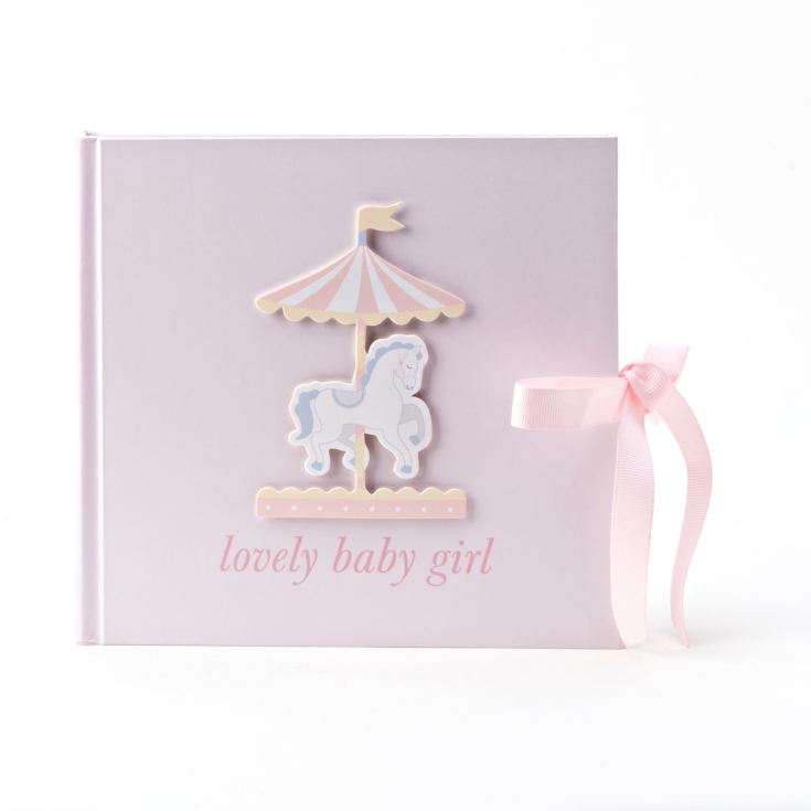 Hello Baby Photo Album Carousel Design 'Lovely Baby Girl' product image