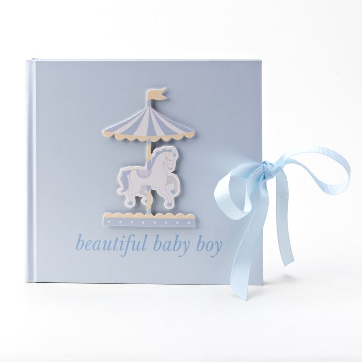 Hello Baby Photo Album Carousel Design 'Beautiful Baby Boy' product image