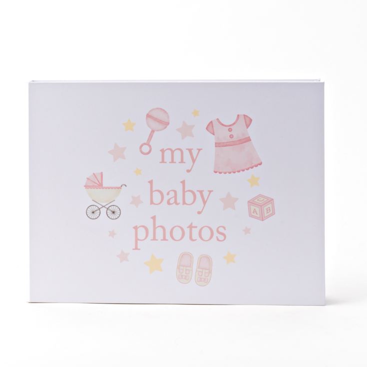 Hello Baby Photo Album 'My Baby Photos' 7" x 5" Pink product image
