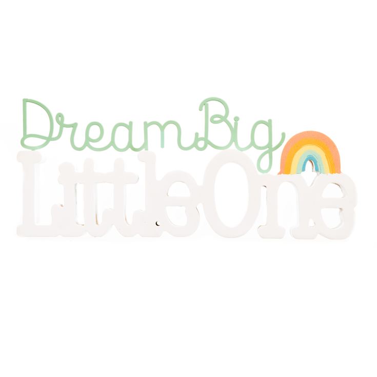 Petit Cheri MDF 3D Word Plaque "Dream Big Little One" product image