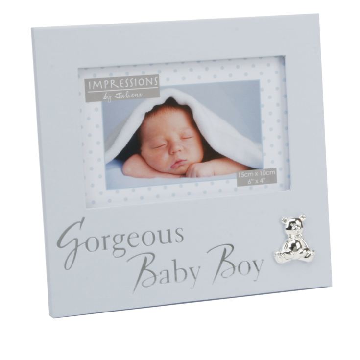 Textured Frame "Gorgeous Baby Boy" Blue 6" x 4" *(12/24)* product image